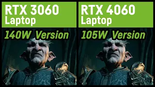 RTX 3060 (140W) vs RTX 4060 (105W) Laptop/Notebook