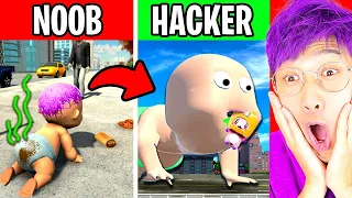 FUNNIEST NOOB vs PRO vs HACKER GAMES OF ALL TIME! (JELLY FILL, TRY TO FLY, ANTS.IO & MORE!)