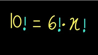 Factorial Equation