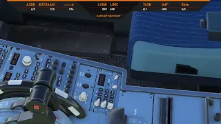 MSFS 2020 - A320 Live Flight | LXGB-LIMC | VATSIM & A320NX (dev) mod