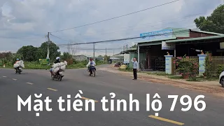 Đất thổ cư giá rẻ 25x55 mặt tiền tỉnh lộ 796 cách đường liên huyện 14C 200m ở Tây Ninh 125tr/mng