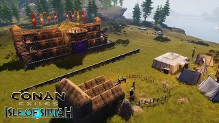 HOW TO BUILD A JOUSTING TOURNAMENT [SPEED BUILD] - CONAN EXILES