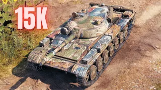 T-100 LT  15K Spot + Damage World of Tanks Replays 4K The best tank game