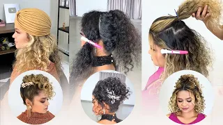 Penteados em Cabelos Cacheados ! | Hairstyle | Peinado