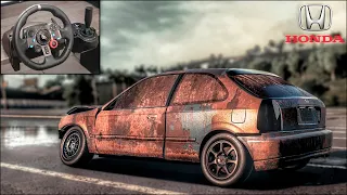 Rebuilding a Honda Civic Type-R (EK9) - NFS HEAT - LOGITECH G29 Gameplay.