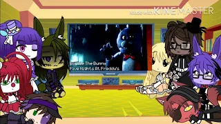 Fnaf 1 reacts to every Bonnie in a nutshell | + aftons | Gacha life |