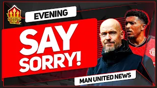 TOO FAR? TEN HAG Demands SANCHO HUGE Apology! Man Utd News