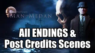 The Dark Pictures: Man of Medan (2019) - All ENDINGS & Post Credit Secret Scenes