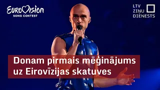 Donam pirmais mēģinājums uz Eirovīzijas skatuves