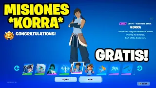 Como CONSEGUIR la SKIN de KORRA en FORTNITE 🎁 MISIONES de KORRA FORTNITE 🔥