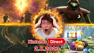 🔴 Nintendo Direct 2.8.2023 Reaction - RogersBase Reacts LIVE