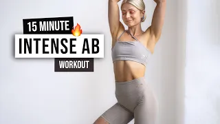 15 MIN INTENSE ABS Workout - No Rest Killer Abs & Core, No Equipment Home Workout with cool music