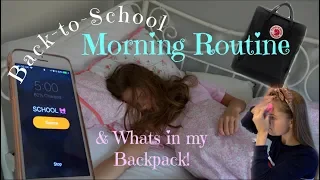 Back to School Morning Routine & What's in my Backpack!