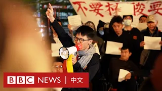 反「清零」抗議潮：美國的中國留學生如何用行動聲援？－ BBC News 中文