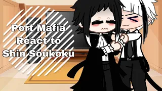 Port Mafia react to Shin Soukoku | Akutagawa | Gin | Tachihara x Gin |