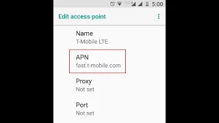 T Mobile 4G LTE APN Settings for Android USA