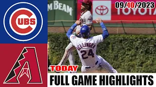 Chicago Cubs vs Arizona Diamondbacks FULL GAME  HIGHLIGHTS  [TODAY] September 10, 2023