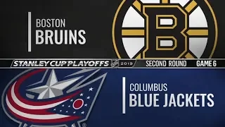 Bruins vs Blue Jackets   Second Round  Game 6   May 6,  2019