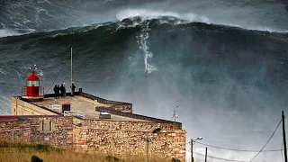 Garrett Mcnamara Rides the Biggest Wave of All Time in Nazaré