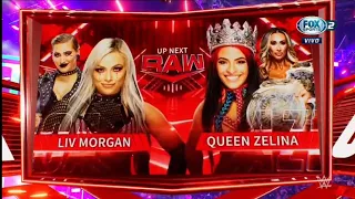 Liv Morgan Vs Queen Zelina - WWE Raw 14/03/2022 (En Español)