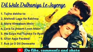Dilwale Dulhania Le Jayenge Movie All Songs | Shahrukh Khan & Kajol Songs | All Hits | JUKEBOX