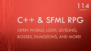 C++ & SFML | Open World RPG [ 114 ] | Rearranging code & Weapon rotation to mouse!