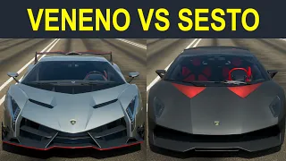 Forza Horizon 4: Lamborghini Sesto Elemento vs. Lamborghini Veneno Drag Race