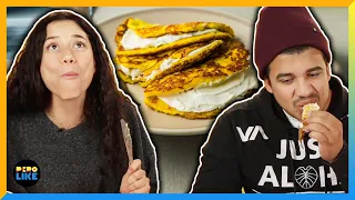 Latinos Try Venezuelan Cachapas