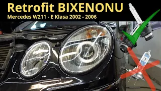 100% Legalny Retrofit Xenonu W211 - Mercedes E klasa 2002 - 2006