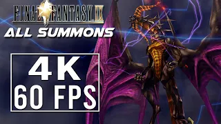 Final Fantasy IX - All Eidolons (Summons) - [4k-60FPS]