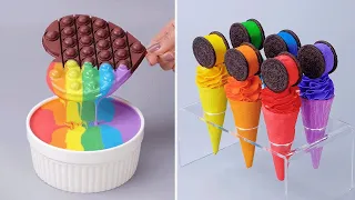 100+ Satisfying Chocolate Cake Decorating Recipe | So Yummy Rainbow Cake Tutorials