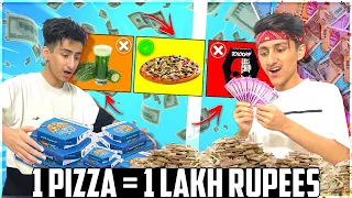 Pizza Eating Challenge 🍕 1 Pizza = 1 Lakh Rupees | Tik Tok Funny Game 😂 - Garena Free Fire