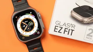 The Best SCREEN PROTECTOR For the Apple Watch Ultra - Spigen GlasTR EZ FIT!