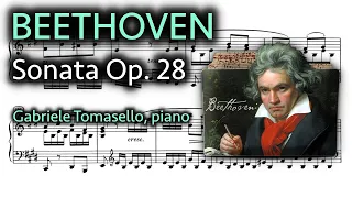 Beethoven Piano Sonata Op. 28 "Pastoral" - ピアノソナタ第15番 作品28  ベートーヴェン (with score)