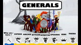 Full Generals Deck / General Units & Viewers Challenges | Stick War 3 Beta