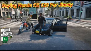 Jimmy Ki New Bike Honda CG 125 |GTA 5 | Honda City |Urdu | Real Life Mods #6
