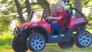 Peg Perego Polaris Ranger RZR 24v- Unboxing, Assembly & Riding!