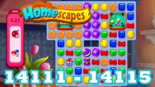 Homescapes Level 14111 - 14115 HD 3 - match puzzle Gameplay | android | IOS | 14112 | 14113 | 14114