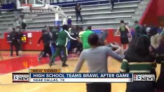 High School teams brawl after game