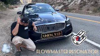 Kia K900 Muffler Delete+ Flowmaster Resonator= Good Sounding Exhaust!?