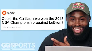 Boston Celtics' Jaylen Brown Replies to Fans on the Internet | Actually Me | GQ Sports