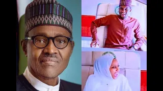 President Buhari's Son, Yusuf And His Wife Spotted In The Presidential Private Jet