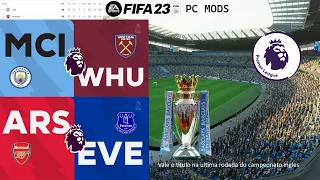 Fifa 23 Mods Simulando a Decisão do Titulo Da Premier League MCI X WHU e ARS X EVE Temp. 23-24