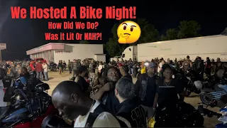 Our FIRST Time Hosting A Bike Night in Our City & My Bike Dies🤦🏾‍♂️ #harleydavidson #motovlog #viral