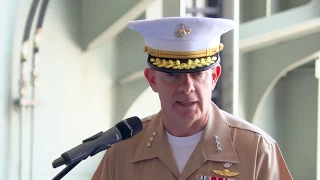 US Marine Corps General delivers speech honouring ADF personnel