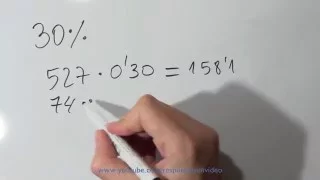 Cómo calcular el 30 por ciento -  Sacar Porcentajes de un número o cantidad