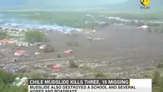 Chile mudslide kills 3, 15 missing