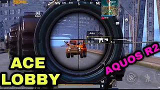 ACE LOBBY CLUTCHES 1V4 1V3 #1 | SHARP AQUOS R2 PUBG MOBILE