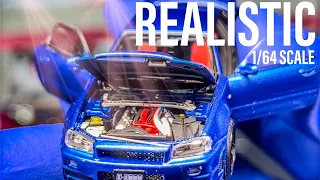 Reviewing Hyper Realistic 1/64 Nissan Skyline R34 (Z-TUNE) PGM X ONE Model #newvideo #youtube
