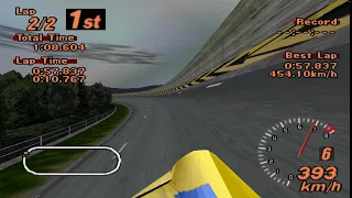 Gran Turismo 2 - TVR Speed 12 Vs 5 HKS Drag 180SX - Test Course Duckstation - 60 Fps